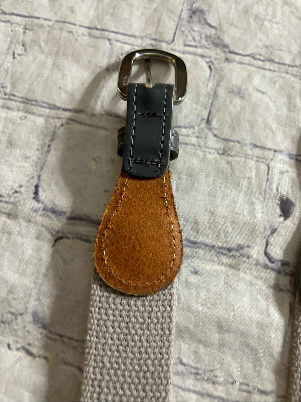 MOSSY OAK CAMOUFLAGE CLOTH BELT AND VTG CINTAS BEIGE WEB BELT ADJUSTABLE